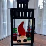 Holiday Glass Fusing Lantern