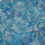 Carribean Blue Glass Chips